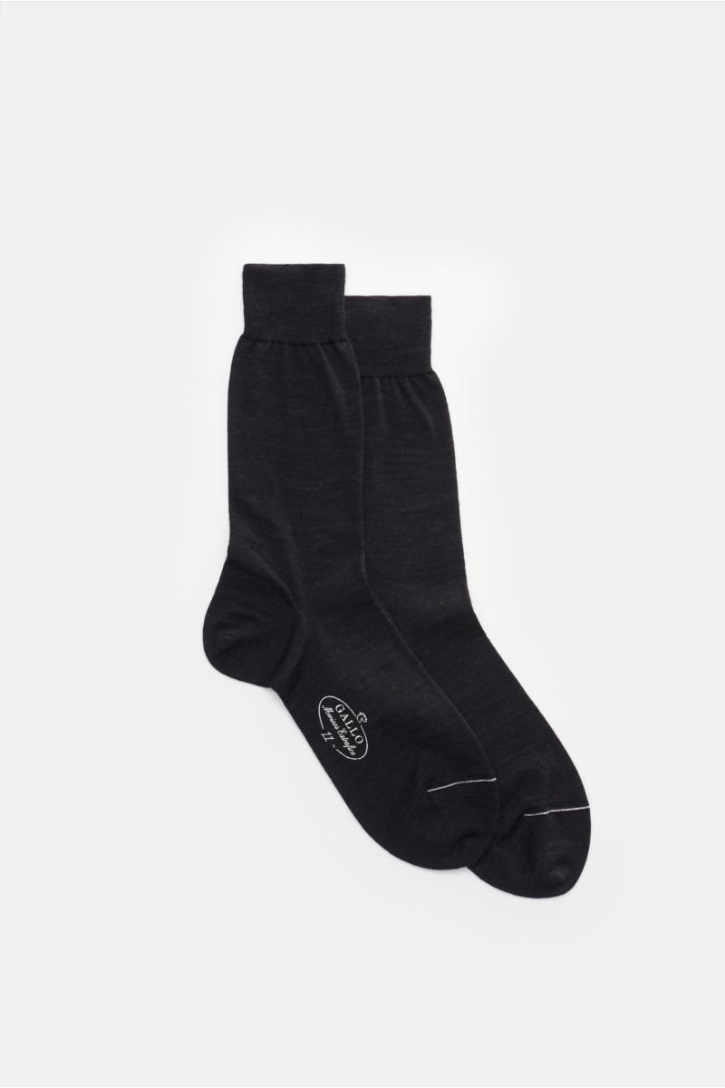 Knee-high socks anthracite