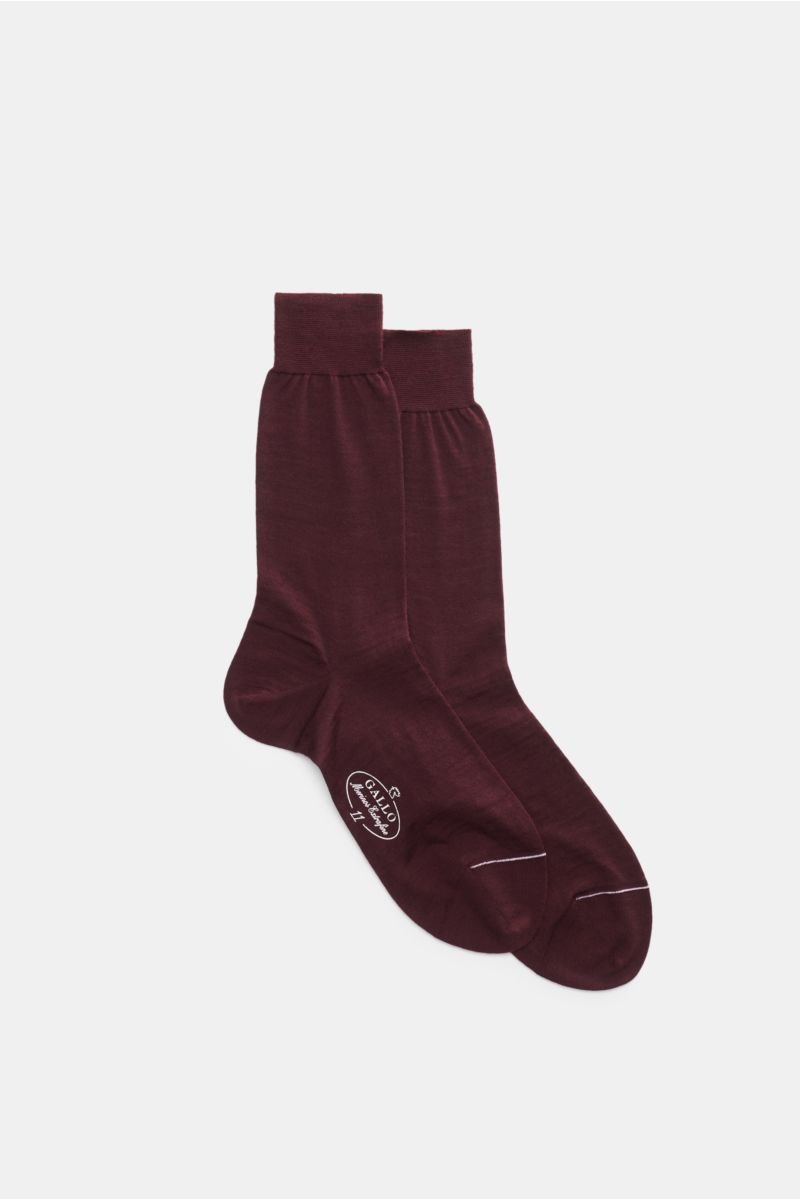 Socks burgundy