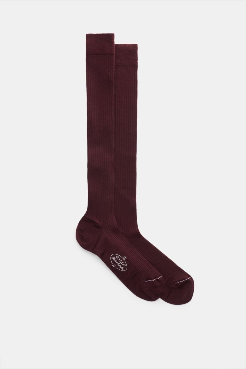Knee-socks burgundy