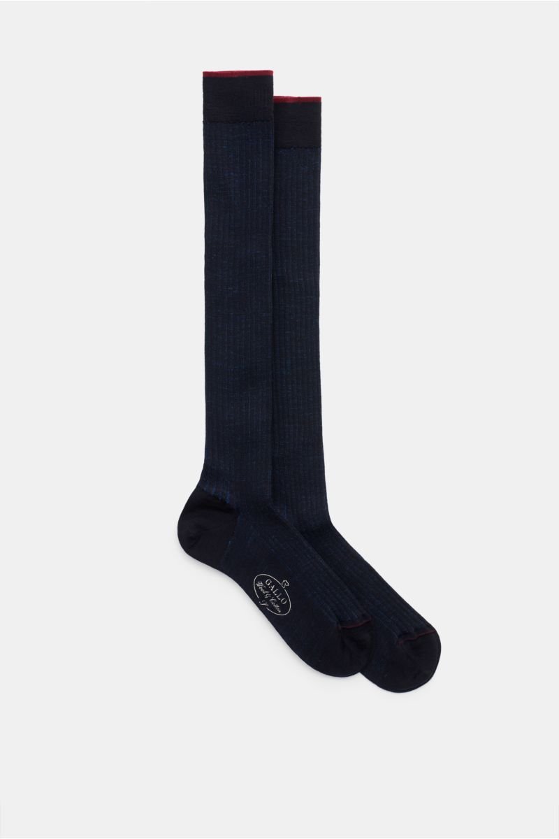Knee-high socks navy/blue