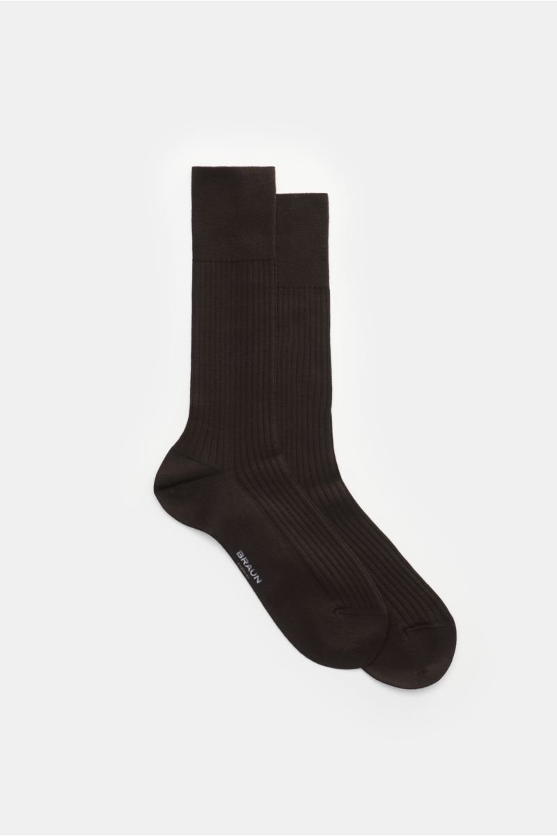 Sock 'No. 7' dark brown