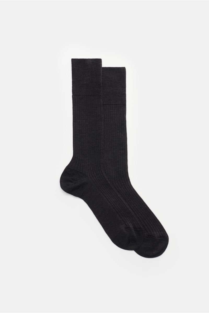 Sock 'No. 7' dark grey