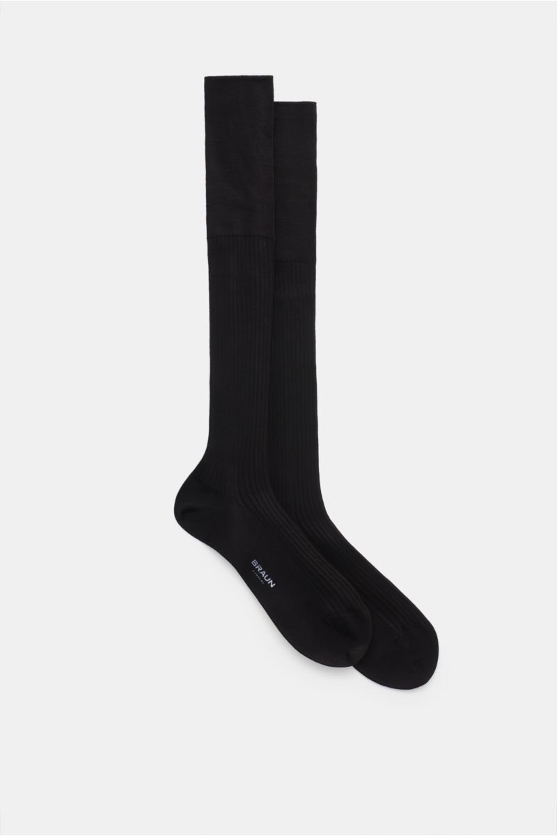 Knee high sock 'No. 10' black