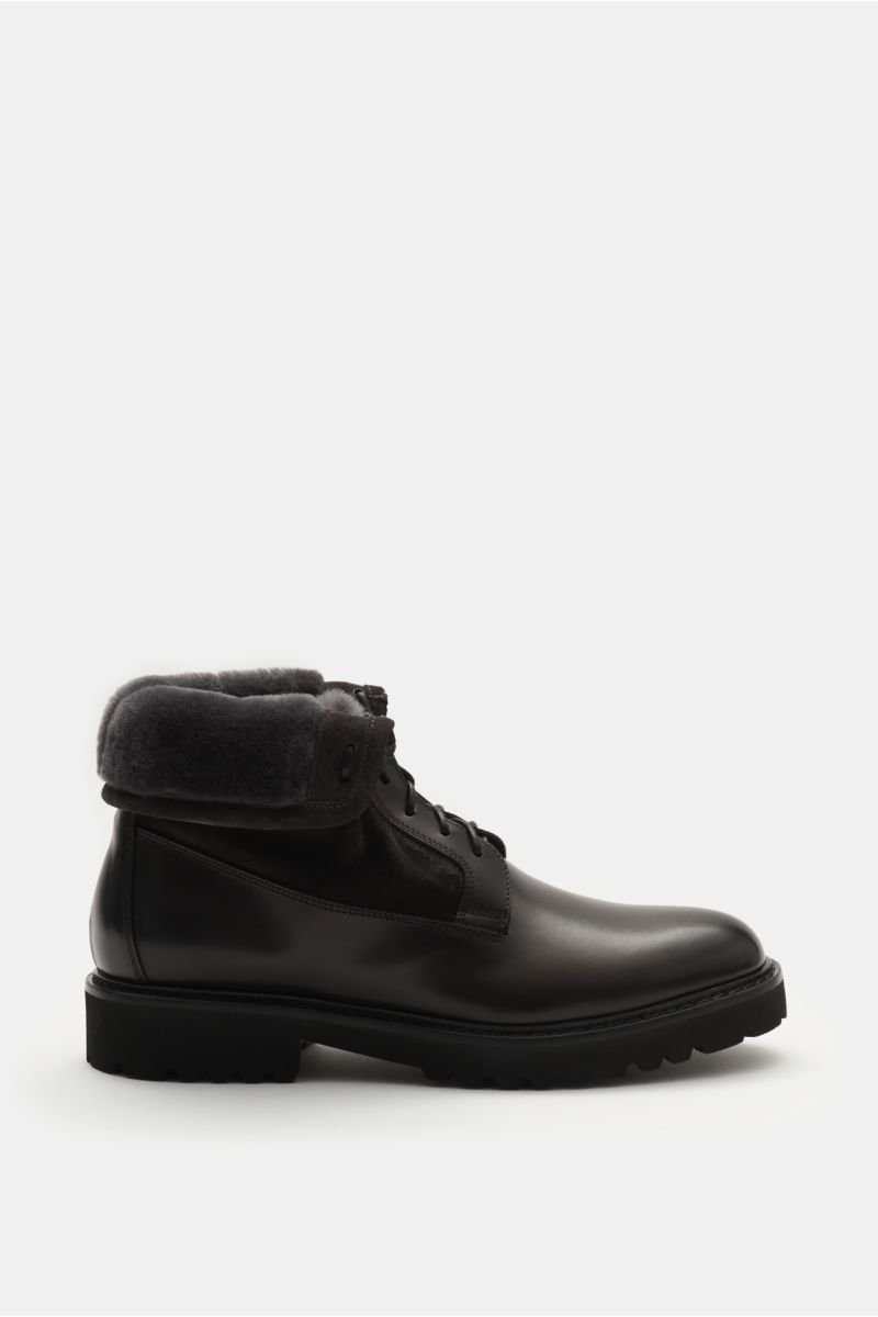 Lace-up boots anthracite