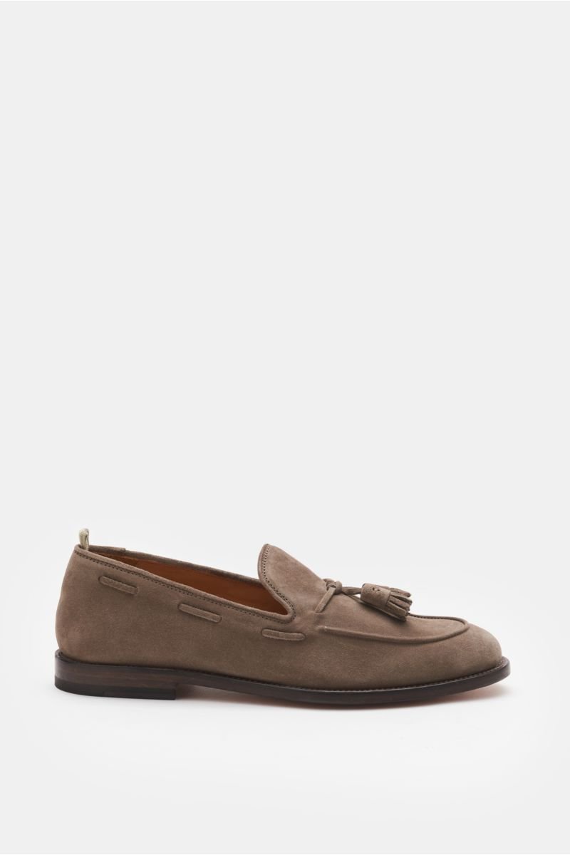 Tassel loafers 'Opera' grey-brown