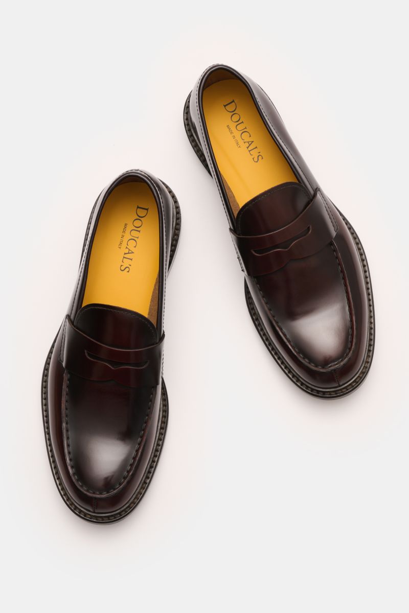 Doucal's Penny loafers 'Horse' dark brown