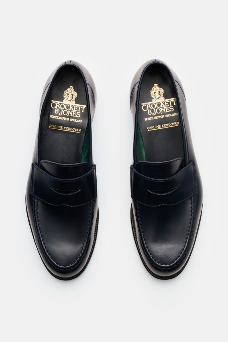 Crockett & Jones Penny loafers 'Harvard 2' dark navy