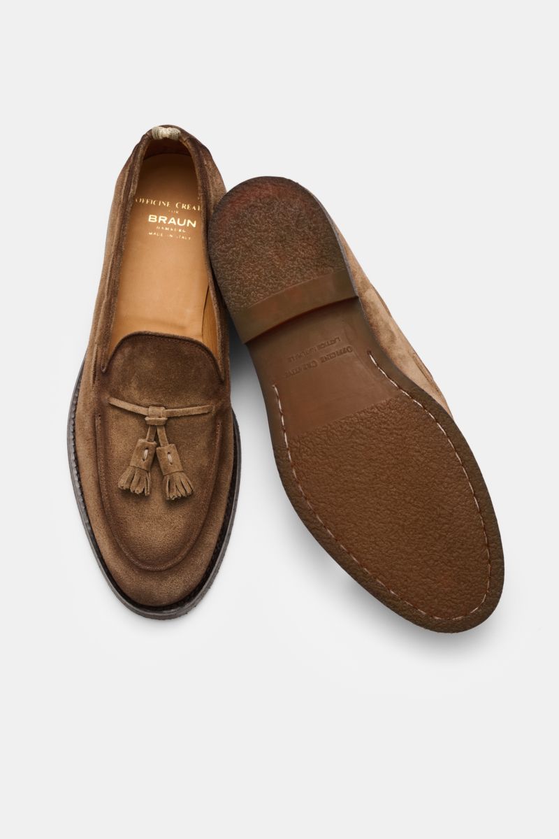 Officine Creative Tassel Loafer 'Opera Flexi 106' braun