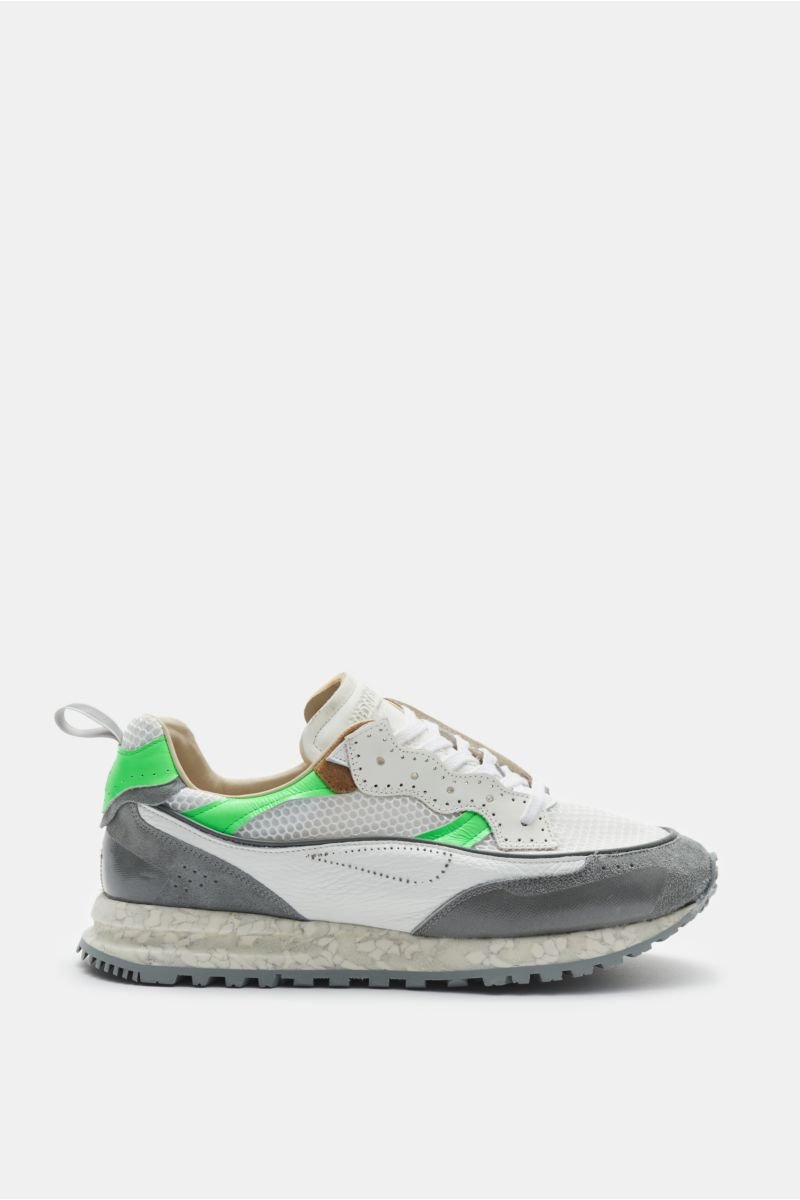 Sneakers 'Threedome.Zero' white/grey/neon green