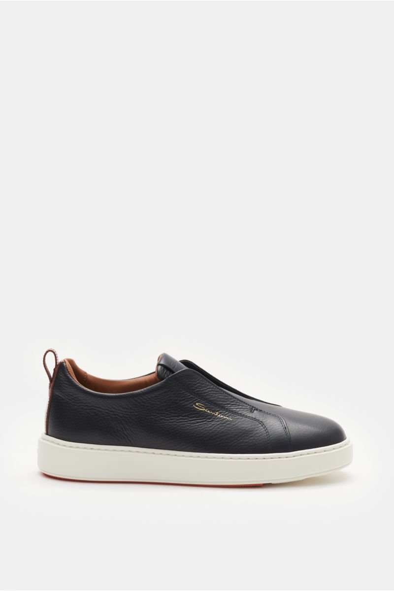 Slip-on sneakers navy/brown