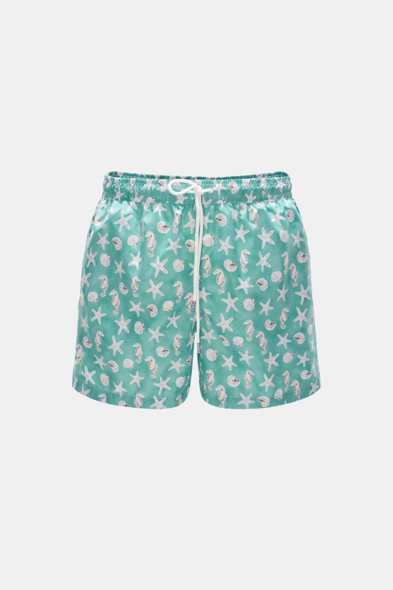 Swim shorts 'Madeira Airstop' mint green patterned