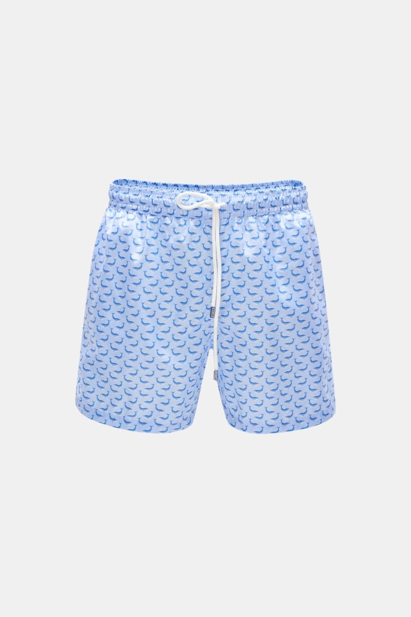 Swim shorts 'Madeira Airstop' light blue patterned