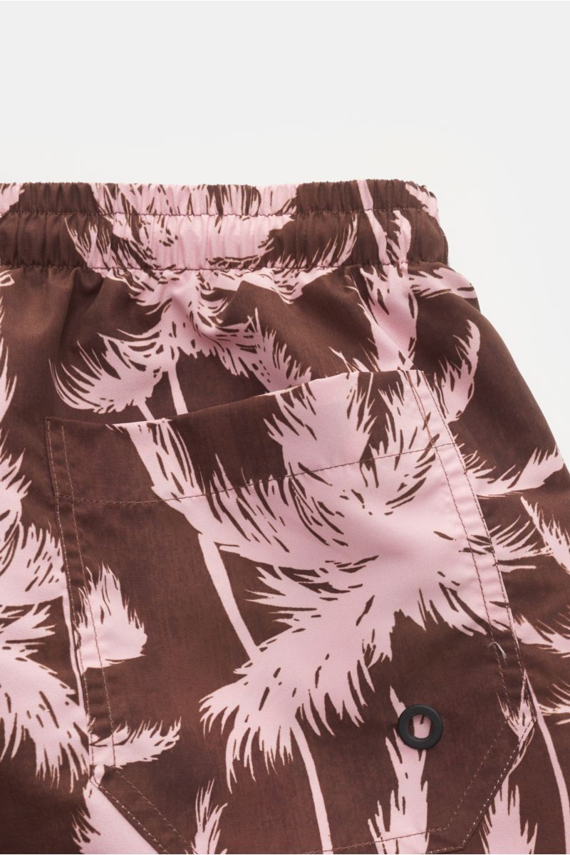 PT Torino Swim shorts dark brown/rose patterned