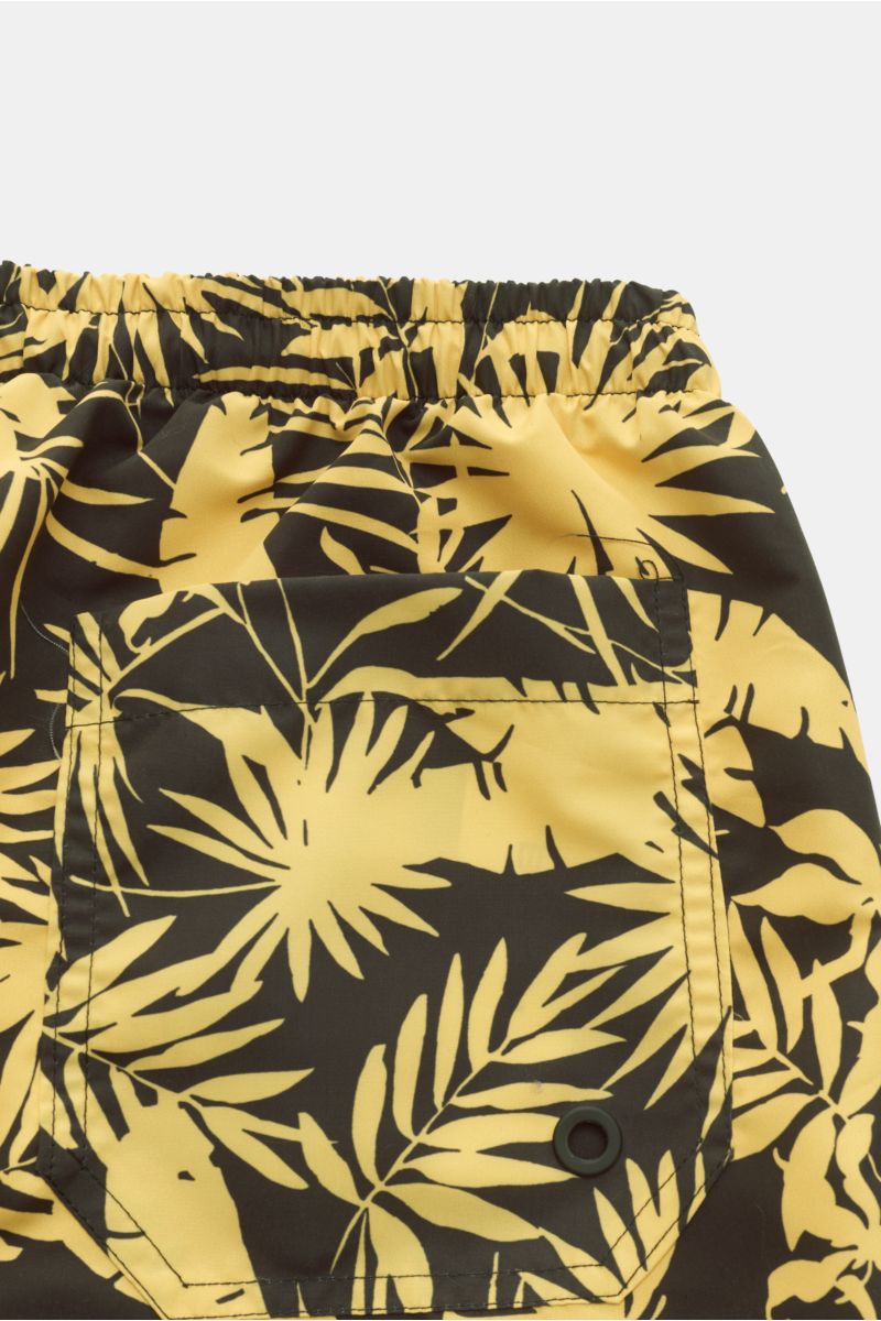 PT Torino Swim shorts yellow/black patterned