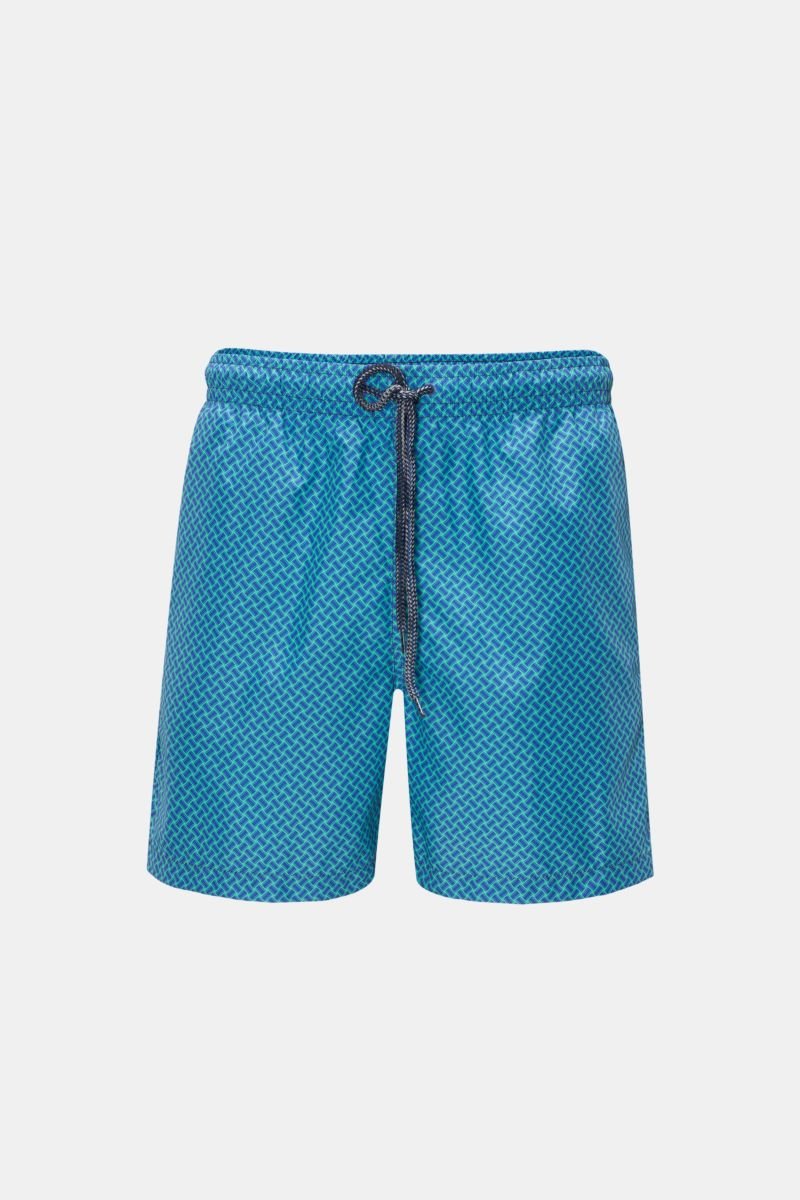 Swim shorts green/navy patterned 