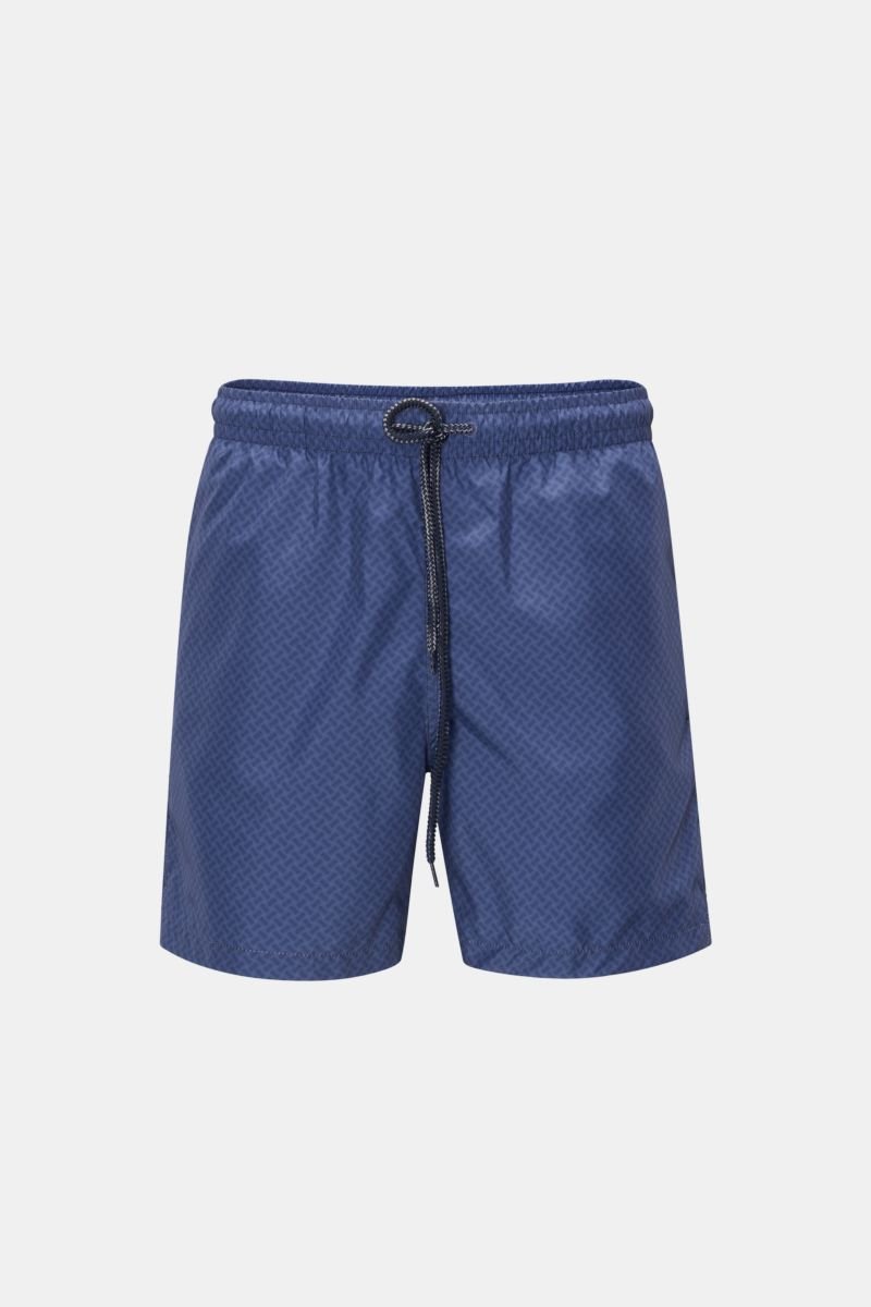 Swim shorts purple/navy patterned 