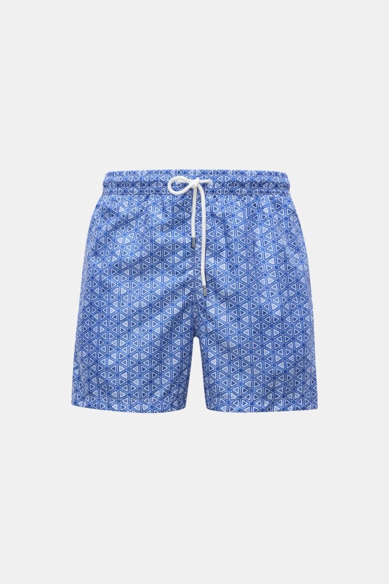 Swim shorts 'Madeira Airstop' navy/grey-blue patterned