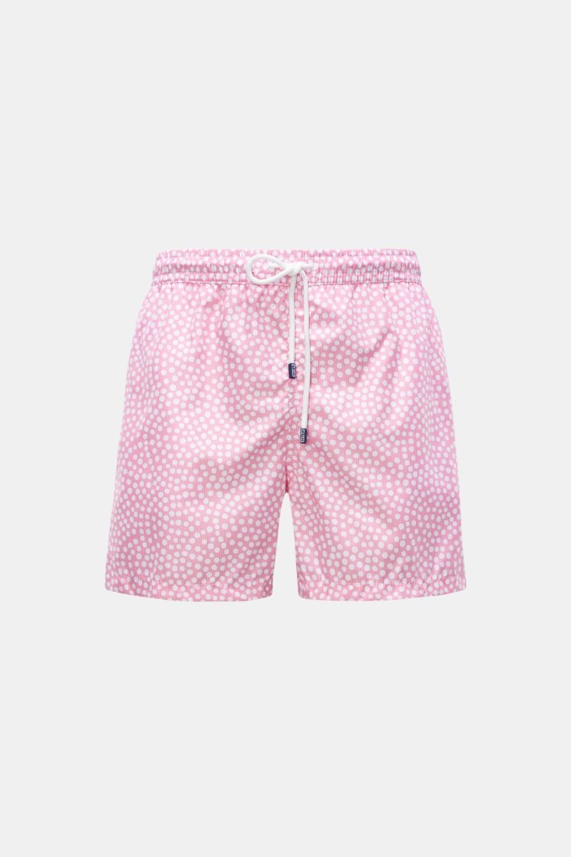 Swim shorts 'Madeira Airstop' rose/white polka dotted