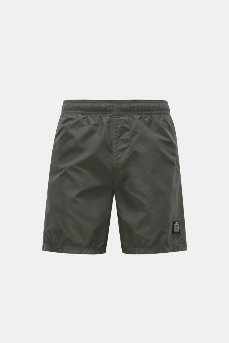 Swim shorts 'Brushed Nylon' grey-green
