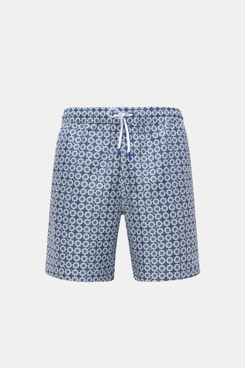 Swim shorts navy/white patterned