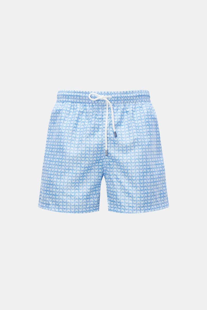 Swim shorts 'Madeira Airstop' light blue/white patterned