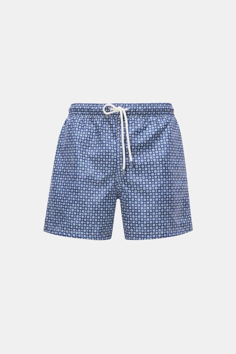 Swim shorts 'Madeira Airstop' dark blue/white patterned