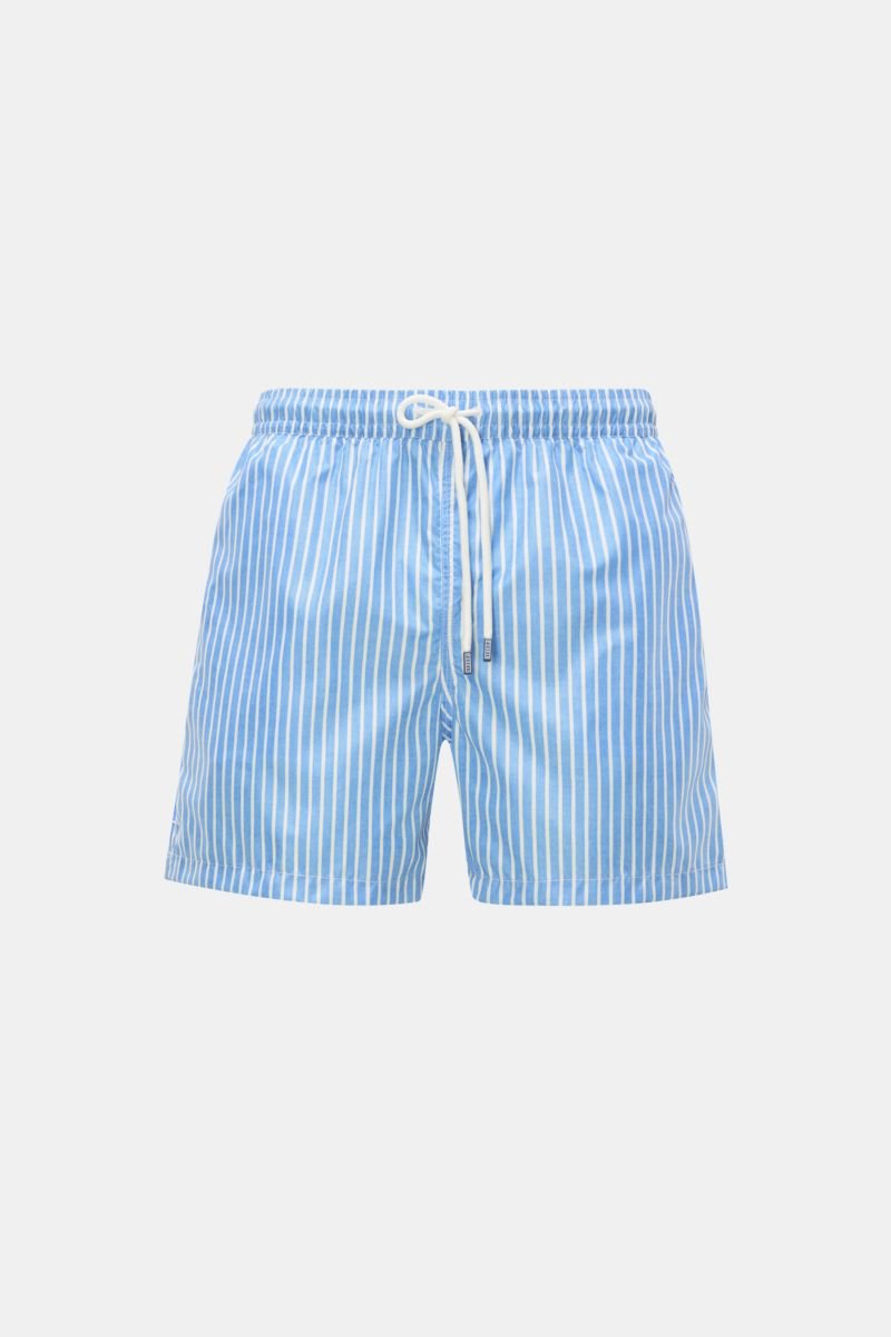 Swim shorts 'Madeira Airstop' light blue/white striped