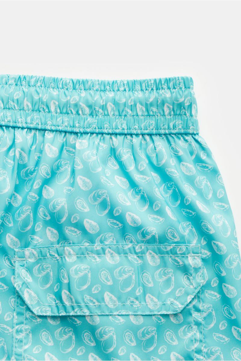 04651/ A trip in a bag Swim shorts turquoise patterned