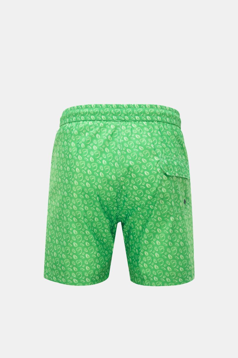 04651/ A trip in a bag Swim shorts green patterned