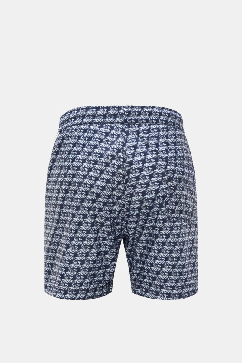 04651/ A trip in a bag Swim shorts 'Neptun Swim' navy/white patterned
