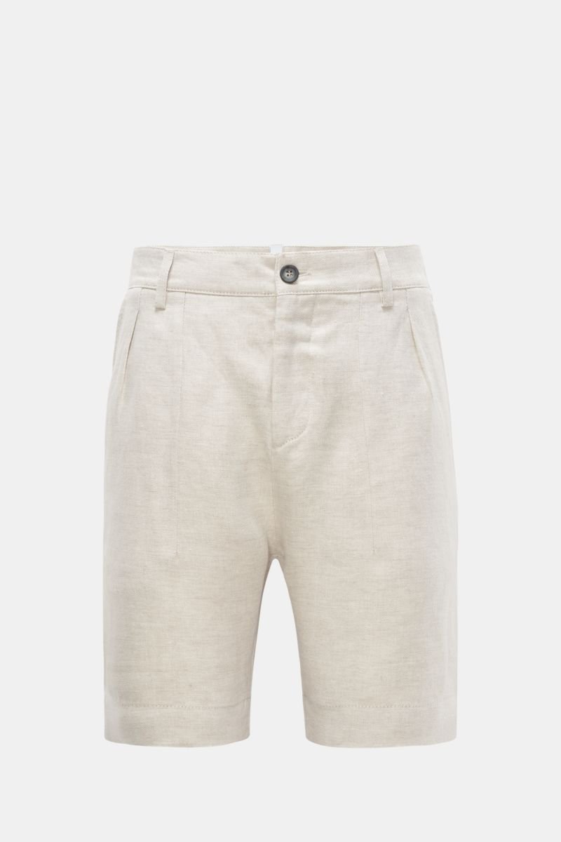 Linen shorts 'Short Easy Pant' light grey