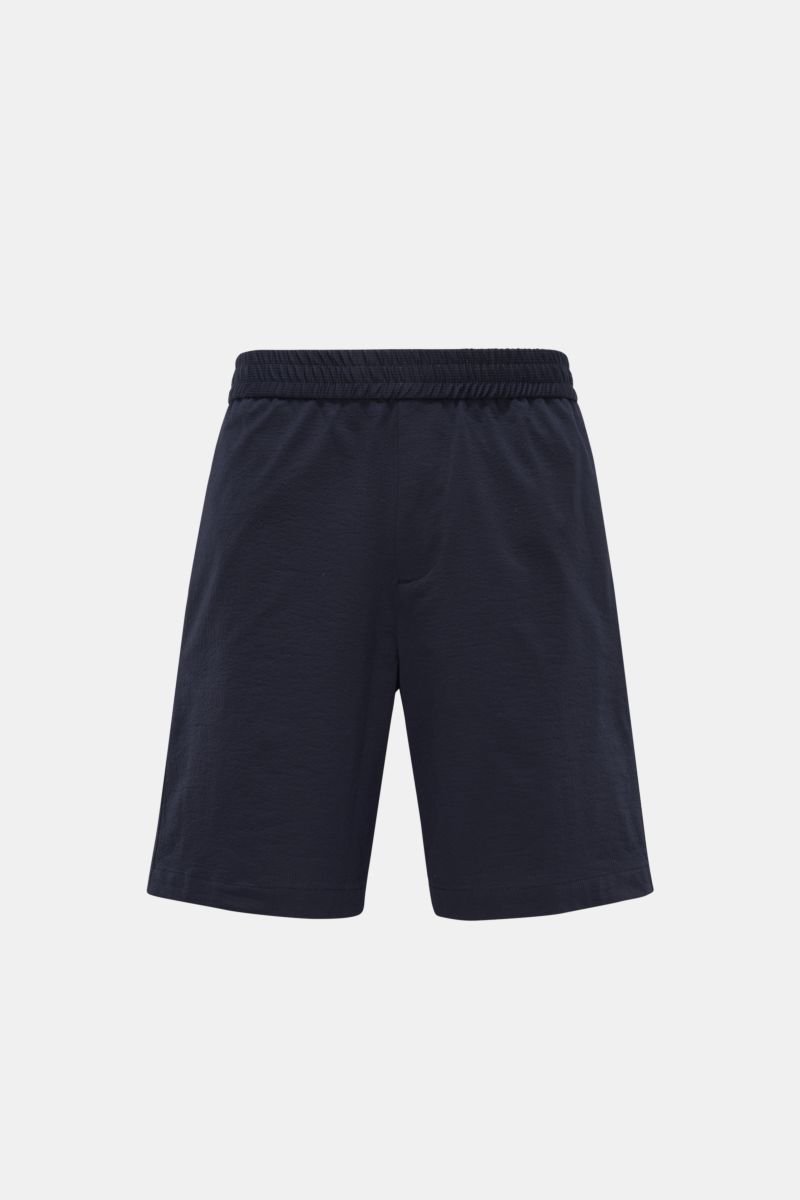 Jersey-Shorts 'Seersucker' navy