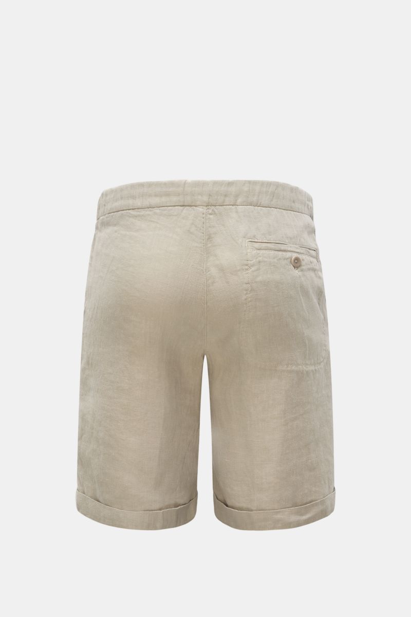 04651/ A trip in a bag Leinen-Bermudas 'Linen Bermuda' sand