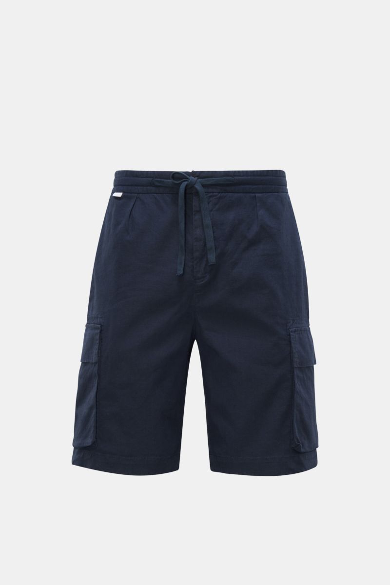 04651/ A trip in a bag Cargo-Bermudas 'Linen' navy