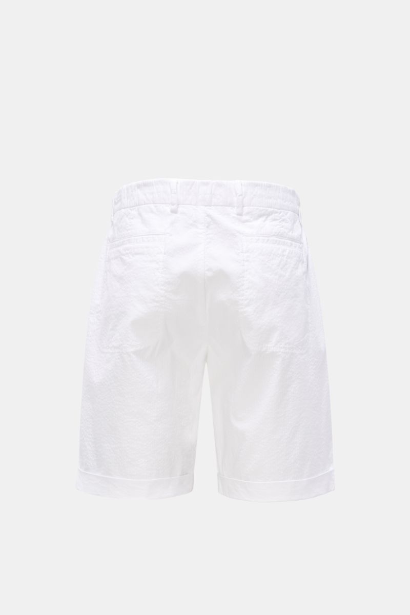 04651/ A trip in a bag Seersucker Bermudas white