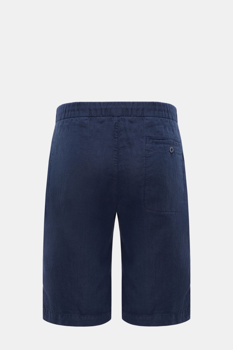 04651/ A trip in a bag Linen bermudas 'Linen Bermuda' navy