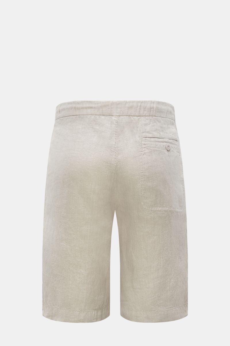 04651/ A trip in a bag Linen bermudas 'Linen Bermuda' beige