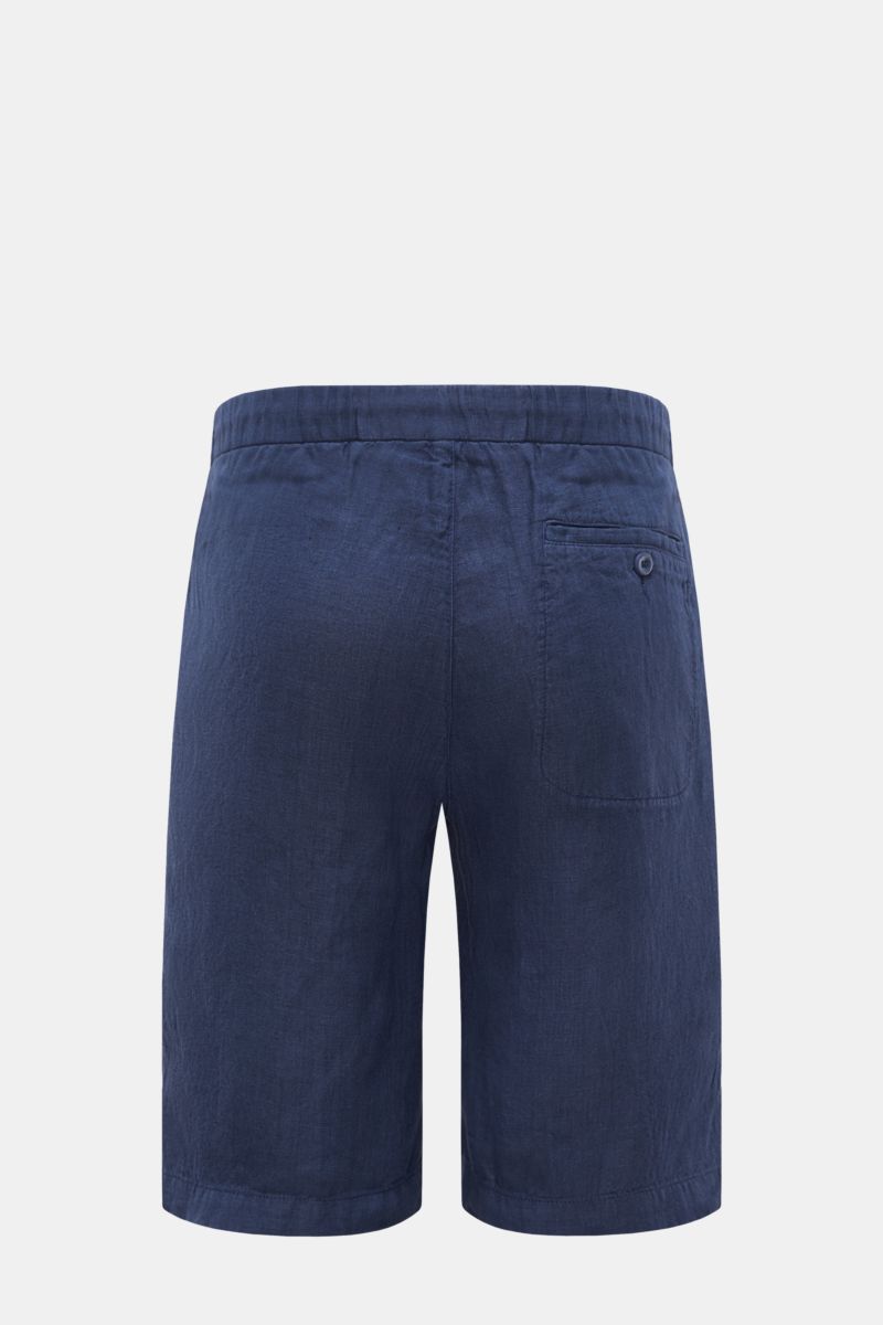 04651/ A trip in a bag Linen bermudas 'Linen Bermuda' dark blue