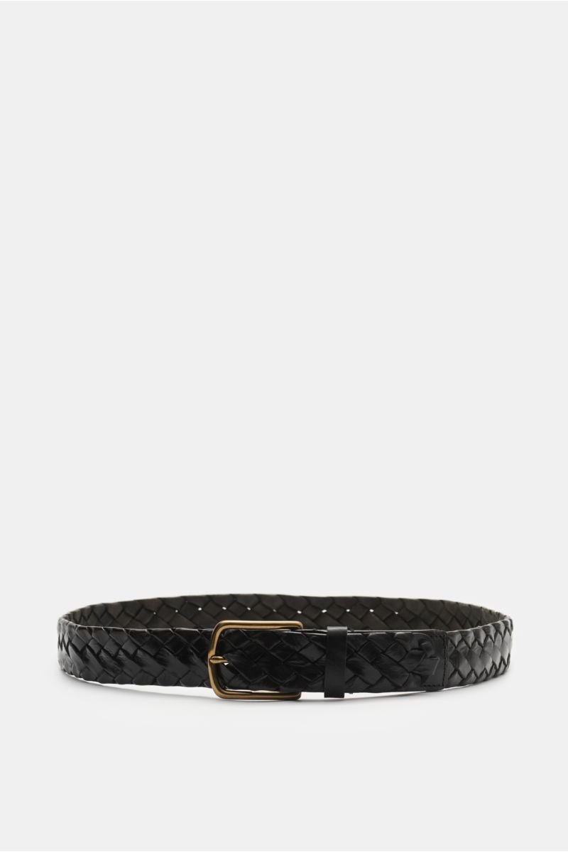 Plaited belt black