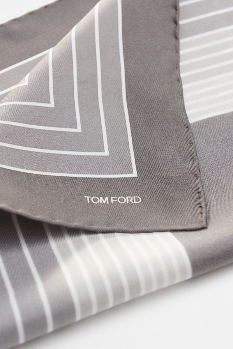 Tom Ford Einstecktuch grau gemustert