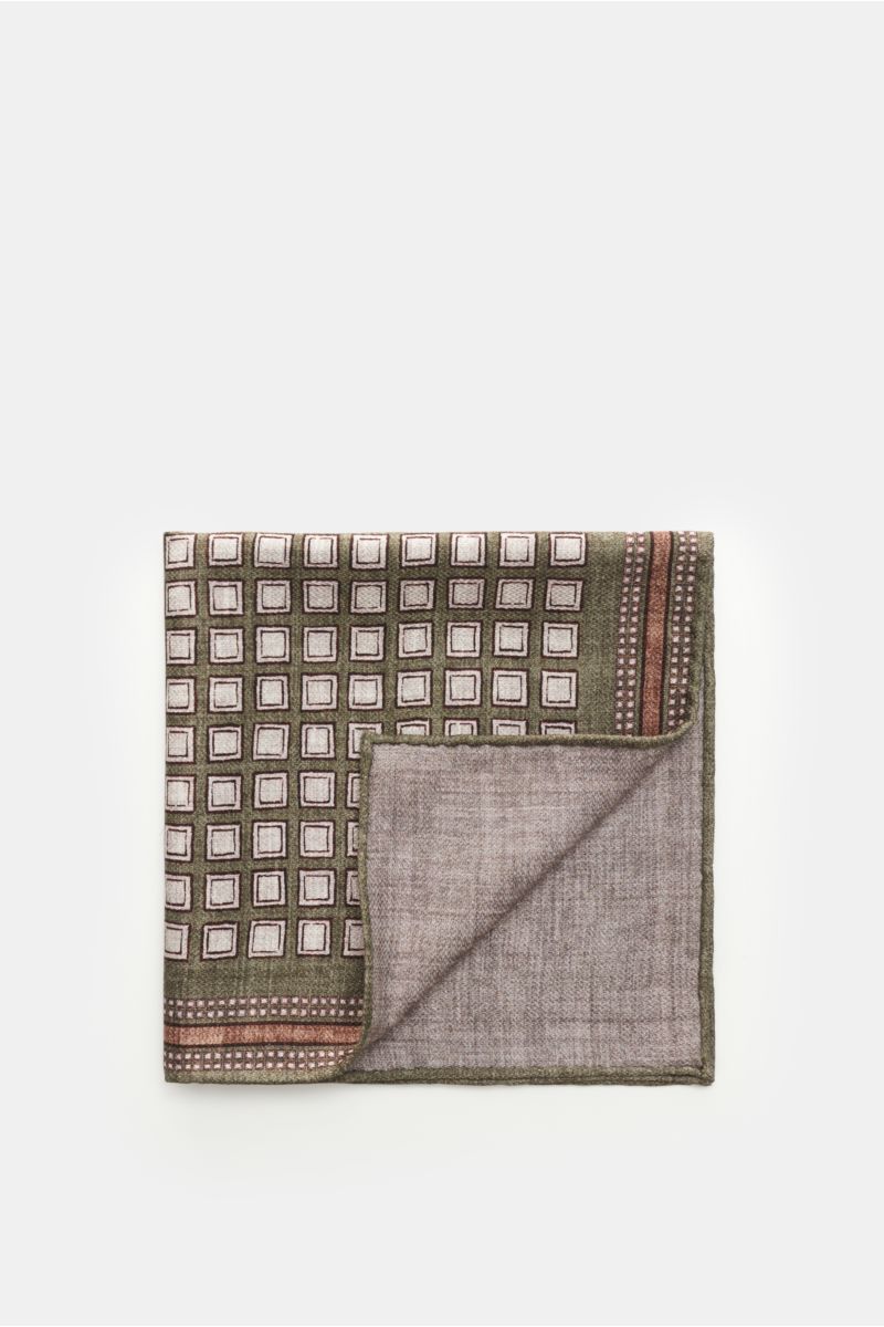 MISSONI Einstecktuch grau/orange/beige gemustert | BRAUN Hamburg