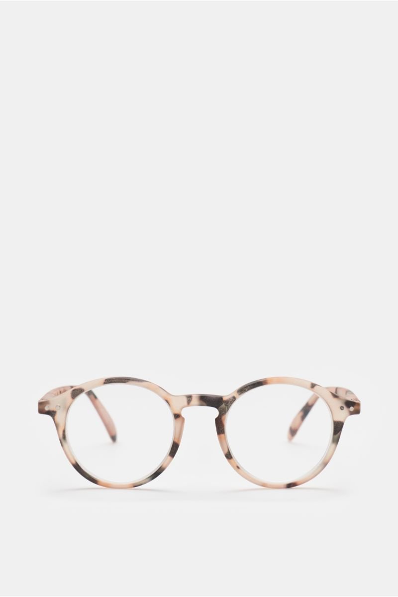 Reading glasses '#D' light brown patterned