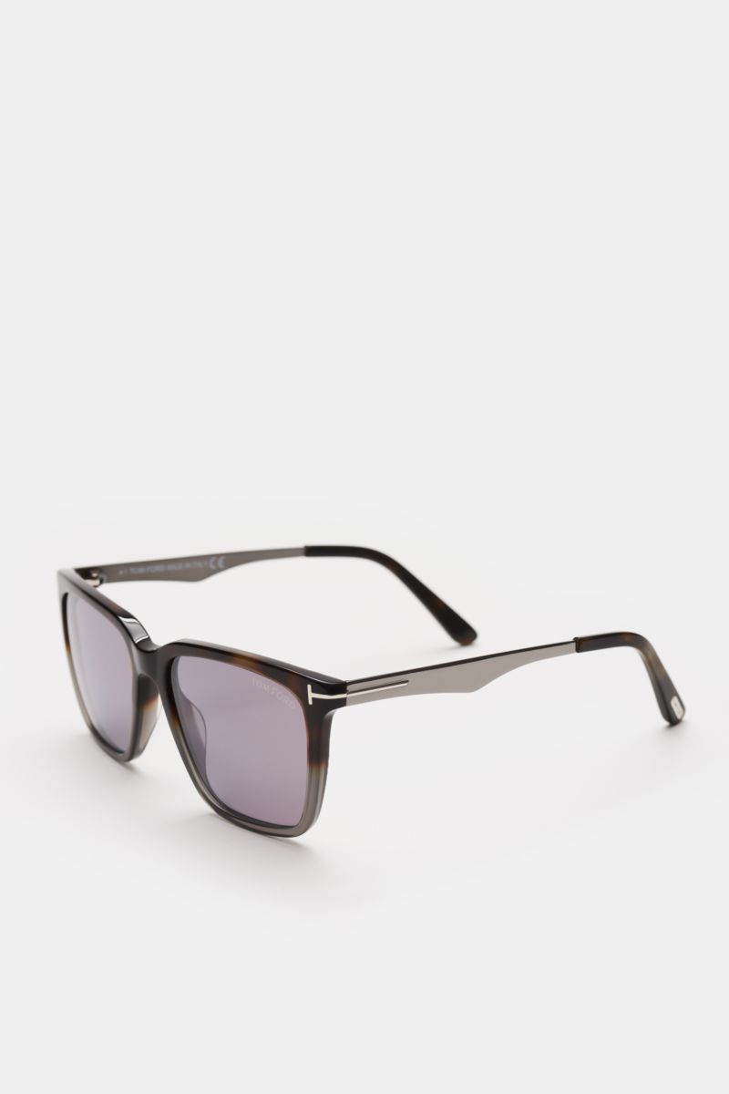 Tom Ford Sunglasses 'Garrett' dark brown/grey