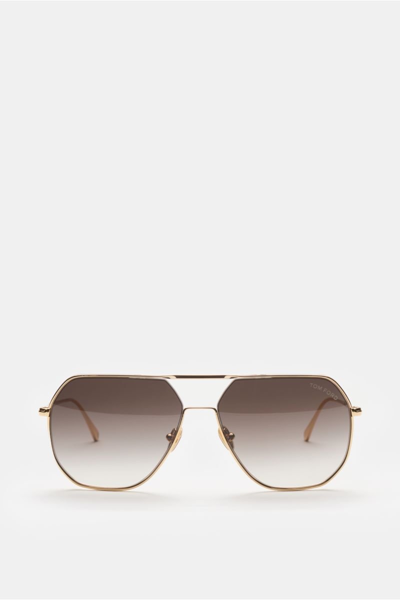 Sunglasses 'Gilles' gold/dark brown