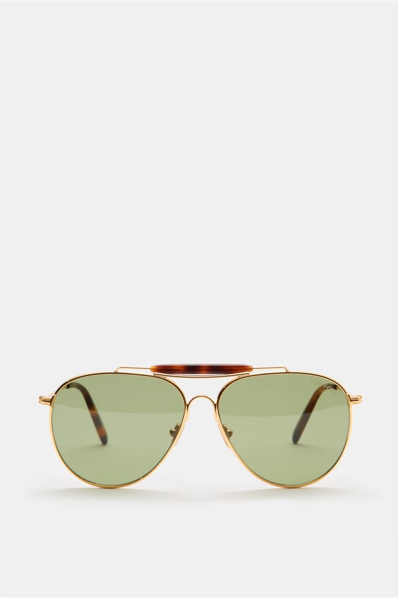 Sonnenbrille 'Rafael' gold/graugrün