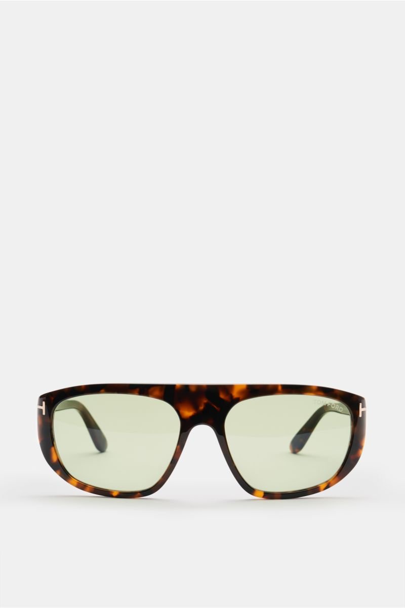 Sunglasses 'Edward' dark brown patterned/olive