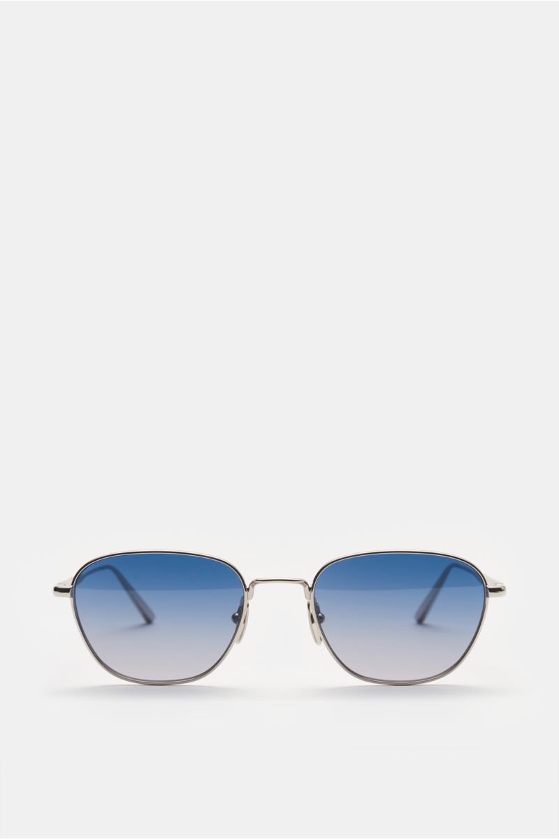 Sonnenbrille 'Polygon' silber/rauchblau/grau