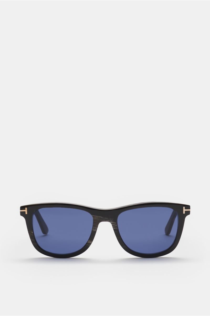 Horn-Sonnenbrille 'Private Collection' schwarz gemustert/dunkelblau