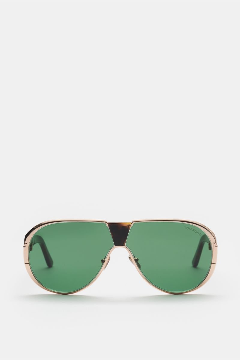 Sonnenbrille 'Vincenzo' silber/braun gemustert/grün
