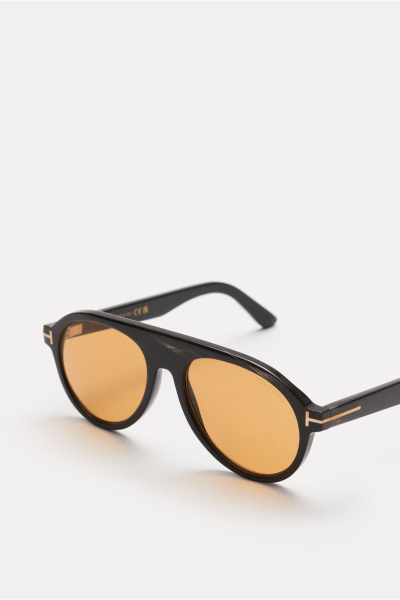 Tom Ford Horn sunglasses 'Private Collection' anthracite patterned/yellow
